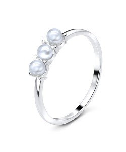 Pearl Silver Rings NSR-2909